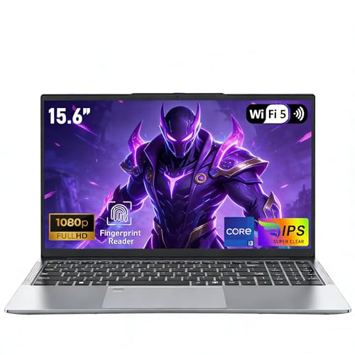CHIFUYOU Ordinateur Portable 15,6 Pouces, processeur i3-1025G1 jusqu'à 3,4 GHz, RAM 16 Go, SSD 512 Go, Clavier rétroéclairé, boîtier métallique, déverrouillage par Empreinte Digitale