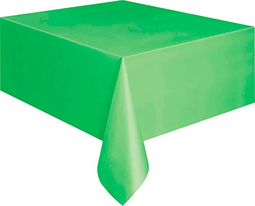 Unique Party Supplies 5098 Kunststoff-Tischdecke - 2,74 m x 1,37 m - Lindgrün