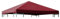 Ersatzdach Dachplane für Pavillon 3x3 Meter, Farbe Bordeaux rot, wasserdicht