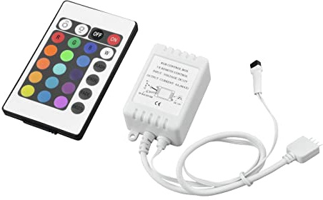 EUROLITE IR-1 Fernbedienung | Steuereinheit mit IR-Fernbedienung für RGB-LED-Streifen 24 V