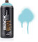 Montana Black Spray Paint, Matt Finish, 400ml Can, Colour: BLKTR5010 - True Cyan 50%