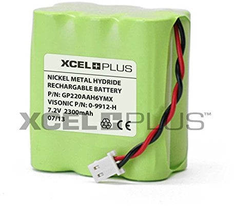 Visonic 2300mAh Extended Life PowerMax 7.2V Alarm Panel Battery 0-9912-H