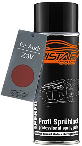 TRISTARcolor Autolack Spraydose für Audi Z3V Dunkelrot Metallic Basislack Sprühdose 400ml
