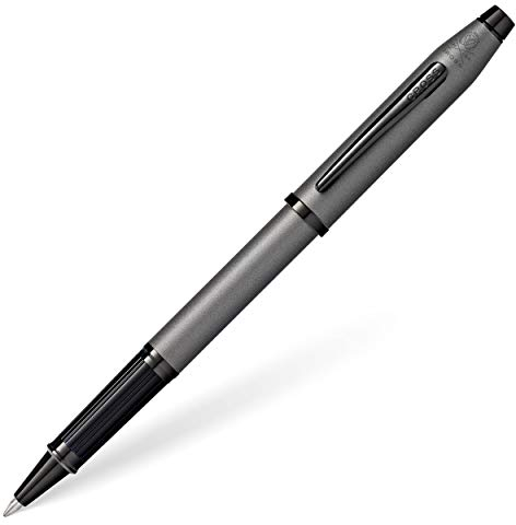 Cross Century II Rollerball (schwarze PVD Beschläge, Schreibfarbe: schwarz, inkl. Luxus Geschenkbox) Gunmetal Grey