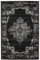RugVista, Vintage Vega, Teppich, Kurzflor Teppich, 140 x 200 cm, Rechteckiger, Modern, Oeko-Tex Standard 100, Polypropylene, Flur, Schlafzimmer, Küche, Wohnzimmer, Anthracite/Grau, Schwarz
