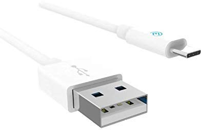EVOMIND Cavo USB Tipo C 2M Carica Rapida 2.4A – Cavetto Caricatore USB C per Samsung Galaxy S23 S22 S21 A13 A53 A70, Xiaomi Redmi Note 12 11 Pro 10 9, P50 P40, Manette PS5 Xbox Series X S – 2M Bianco