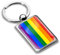 Biomar Labs® Schlüsselanhänger Metall Keyring mit Geschenkbox Autoschlüssel Geschenk Metall-Schlüsselanhänger Schlüsselbund Edelstahl LGBT Pride Rainbow Flagge Flag Fahne Regenbogenfarben KK 253
