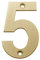 Front Door Numbers 3 Inch Satin Brass Door Numbers 0-9 (5)