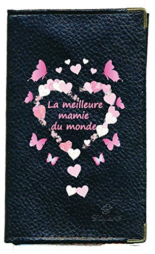Syl'la Mamie Etui Protection Cuir Porte Carte Grise papiers Voiture permis de Conduire Noir pour Femme (Noir - Mamie)