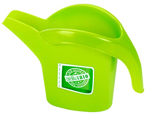 Theo Klein 7639 KLEIN goes BIO Watering Can , Green watering can made of bioplastic , Filling capacity 0.75 litres , Toy for Children from 1 Year old