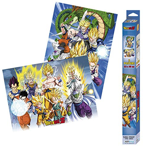 ABYSTYLE - Dragon Ball - Set 2 Chibi Posters - Gruppen (52x38)