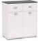 SZ Suarez Buffet Bajo Asfeld Blanco 2 Puertas 2 Cajones Cocina Almacenaje Estilo Moderno Mueble 90x80x40 cm
