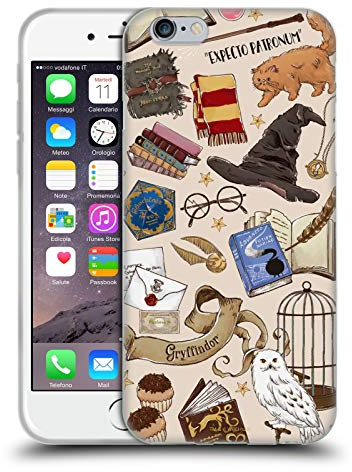 Head Case Designs Harry Potter Hogwarts offizielles Lizenzprodukt, Modell Deathly Hallows XXXVII Schutzhülle aus weichem Gel, kompatibel mit Apple iPhone 6/iPhone 6S