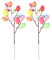 VALICLUD 2 Stück deko zweige Ostern Osterdeko Eier Blumenstrauß 32cm künstliche zweige frühling Arrangement Kinder Basteln DIY Kranz Girlande frühling Vase Blumenarrangement Frühling deko Zweig Eier