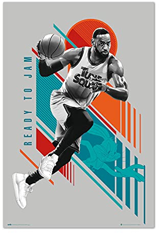 Grupo Erik Space Jam 2 Ready To Kam Poster - My Hero Academia Uniform Poster - Kunstdruck - Deko Schlafzimmer - Kunstdruck - Größe : 61 x 91 - Offizielle Lizenz - Basketball Fanartikel