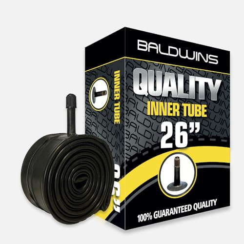 26 Baldwins Cycle/Bike Inner Tube 26 x 1.75 to 2.125 (Fits any 1.75, 1.85, 1.90, 1.95, 2.0, 2.10, 2.125) Schrader/Car Type Valve
