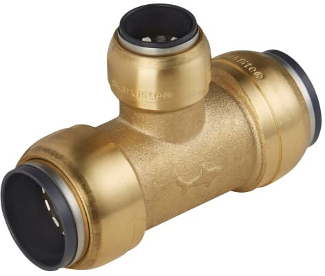 Sealey SBA2822T Sharkbite Ø28mm x Ø22mm Reducing Tee, Brass