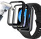 Acadeny 2 pezzi Custodia rigida compatibile con Huawei watch fit 2 con pellicola protettiva,9H Durezza Hart PC Case sottile in vetro temperato per Smart Huawei fit 2, Nero+Nero