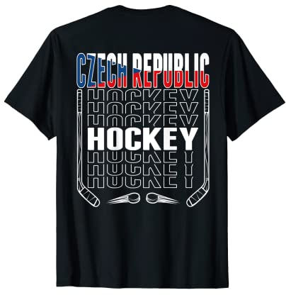 Tschechische Republik Eishockey-Fans Trikot – Support Czech Hockey T-Shirt