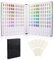 Segbeauty Nail Affichage Graphique Couleur, 216 Colores, avec 240 Faux Ongles, Présentoir Nuancier pour Vernis à Ongles, Pratique Nail Salon Professionnel Nuancier, Motif Crocodile Noir
