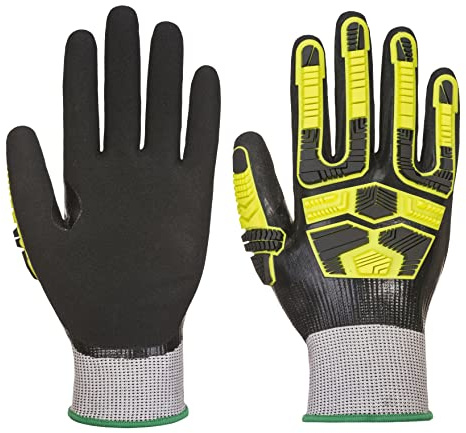 Portwest - Gants anti impact et anti coupures étanche L Gris / Noir