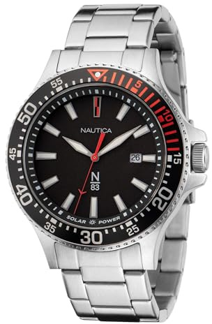 Nautica Cocoa Beach Herren-Armbanduhr NAPCBF205, schwarz, klassisch, Schwarz , Klassisch