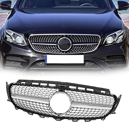 REXGEL Kühlergrille Für Mercedes-Benz W213 E-Klasse 2016 2017 2018 Diamond Style Grille Frontstoßstange Mesh Grill