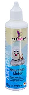 Creartec - Colla per pietra naturale 77 716-125 g, per pietra naturale, ceramica e cemento, asciugatura trasparente, a base d'acqua e senza solventi, ideale per mosaici, fai da te e riparazioni, made