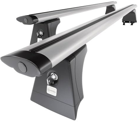 Mossa - Alu-Dachträger kompatibel mit Opel Meriva A MPV (2003-2009) - silbern Dachträger Dachgepäckträger - Montagepunkte 2