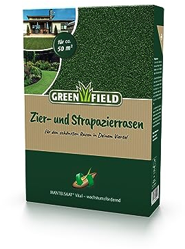 Greenfield Zier + Strapazierrasen 1kg Mantelsaat für ca. 50 qm von Freudenberger Feldsaaten
