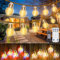StarryEver 15M 50er LED Lichterkette Außen Strom, Vintage Warmweiß und Bunt LED Lichterkette mit 11 Modi Fernbedienung Timer, Farbwechsel G45 Glühbirnen Lichterketten Dimmbar mit Stecker für Balkon