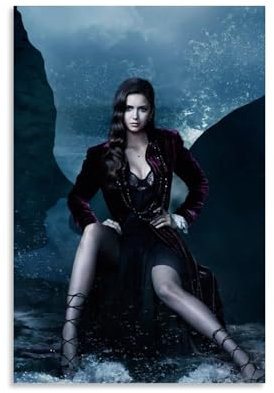 BZFAZ Poster mit Nina Dobrev, Schauspieler, Wandkunst, Gemälde, Leinwand, Kunstwerke, Geschenkidee, Raumästhetisch, 40 x 60 cm