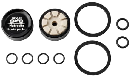 Yutuing Fahrrad-Hydraulische Scheibenbremskolben-Kits, für Shimano SLX XT XTR Bremssattel, Aluminiumlegierung, kein Keramikzubehör, 2 Stück Kolben für einen Bremssattel-Service (schwarz)