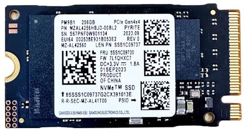 OEM Samsung PM9B1 256GB M.2 PCI-e GEN 4X4 NVME SSD interne SSD 42 mm 2242 mm Facteur de forme Clé M