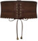 SCARLET DARKNESS Damen Renaissance Korsett Gürtel Lace-up Elastische Taillengürtel Hollow Out Steampunk Gürtel Dunkelbraun L