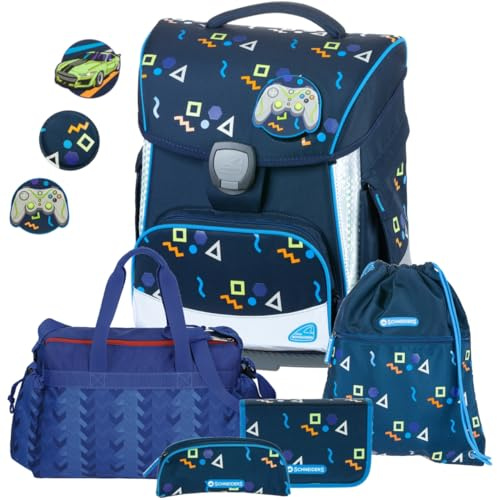 Generisch Schneiders Toolbag Plus Schulranzen-Set (5 teilig mit Sporttasche, Level One)