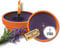 Lavalis 2x Lavendel Duft-Kerze, 20 h Brenndauer, Outdoor-Kerzen in Terrakotta-Schale, handbefüllt aus recyceltem Wachs, 5 cm Flammenhöhe, 11,5 cm Ø