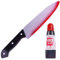 2PCS Halloween Kostüm Fake blutiges Messer Requisiten Set, Fake Messer und Fake Blut, Halloween Schrei Kostüm Dekorationen für Zubehör Aprilscherz Tag Scherzartikel