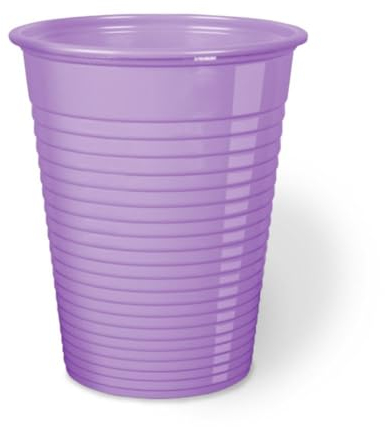 50 Bicchieri Plastica Usa e Getta Colorati (200 ml) Bicchieri Monouso per Acqua e Bibite Varie, Made in Italy Idonei al Contatto Alimentare, Ideali per Feste ed Eventi