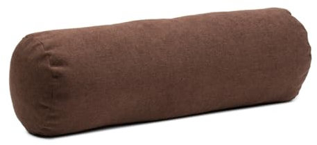 liebling Marco Kissenrolle mit Reißverschluss, Nackenrolle, 100% Polyester, PES-Füllung, 60 x 20 cm, Farbe: Schoko