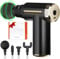 Cotsoco Pistolet de Massage Musculaire, Masseur à percussion musculaire avec 4 têtes de massage, Massage gun pour les jambes, le dos, les épaules et le cou, excellent cadeau.