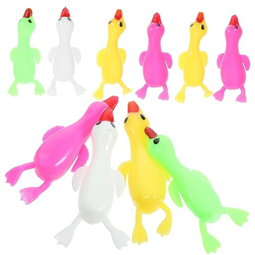 Gogogmee 10stücke Elastische Fliegender Gans Spielzeug Finger Gans Dehnbar Kinderspielzeug Entlüftungsspielzeug Dekompressionsspielzeug Für Junge Mädchen Tragbares Fingerspielzeug