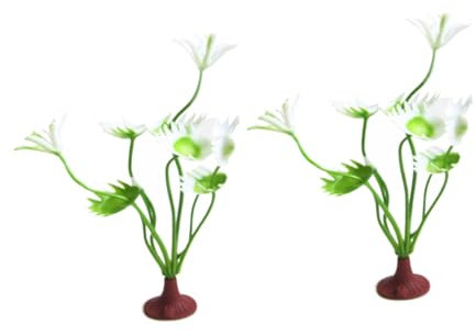 COSMEVIVI 20 Pièces décoration d'aquarium Herbe de réservoir de Poissons Plantes d'aquarium Decor Aquarium décoration pour Aquarium Gazon d'eau Artificiel Plante Artificielle d'aquarium