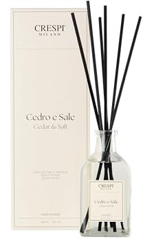CRESPI MILANO | Profumatore per Ambiente Fragranza Cedro e Sale, Diffusore Profumo Ambiente a Lunga Durata, 250ml