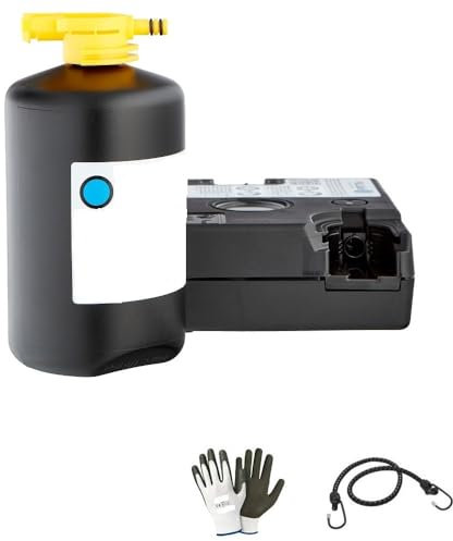 COMPATIBILE CON P IAGGIO TYPHOON 125 KIT GONFIA-RIPARA MOTO-SCOOTER-BICI RIPARAZIONE GOMME-RUOTE PNEUMATICI AUTOMATICO CON COMPRESSORE E LIQUIDO SIGILLANTE DUNLOP DA 450ML TECH