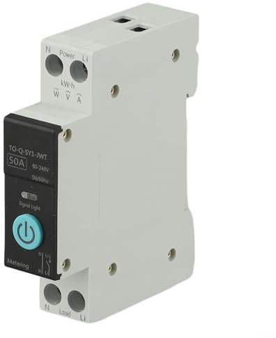 HOHOVYVY Für Tuya Für Wifi Smart Leitungsschutzschalter Schiene Hause Fernbedienung Schalter 50A