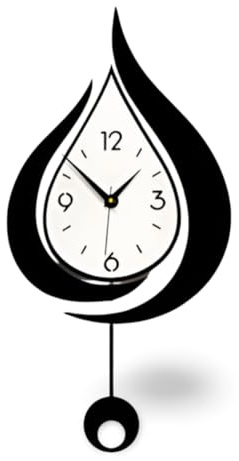 Kznifmk Living Room Wall Clock, Dining Room, Entrance Clock Home Silent Punch-Free Clock