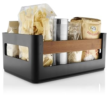 Eva Solo | Nordic Kitchen Lebensmittelkiste Large | So behalten Sie leicht den Überblick über Küchenutensilien, Gemüse und Einzelteile | Black