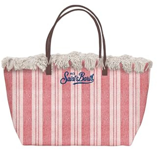 Saint Barth Mc2 Donna Borsa A Spalla CBF0001 Cotone Rosso Chiaro Taglia Unica