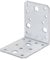 Alberts 333614 Équerre d'assemblage | galvanisée Sendzimir | 90 x 90 x 65 mm | Set de 6 pièces